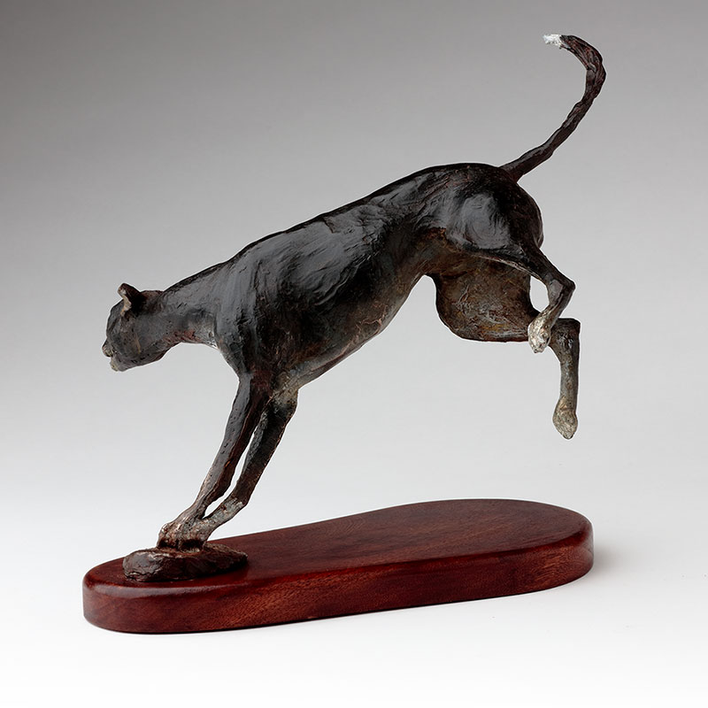 bronze sculpture running whippets 10